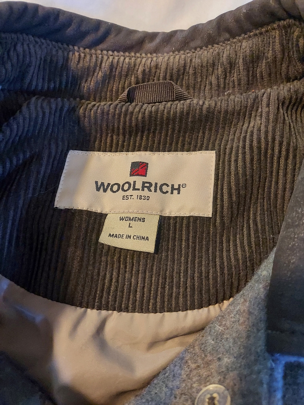 VTG Woolrich Aztec Southwestern Wool Blanket Jacket Suede Collar Lined - Picture 3 of 9
